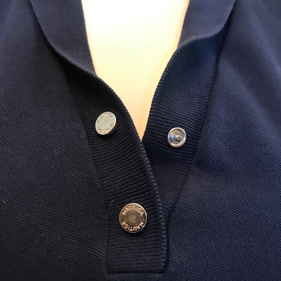 Nautical Polo Shawl Collar T-Shirt - Picture 5 of 5